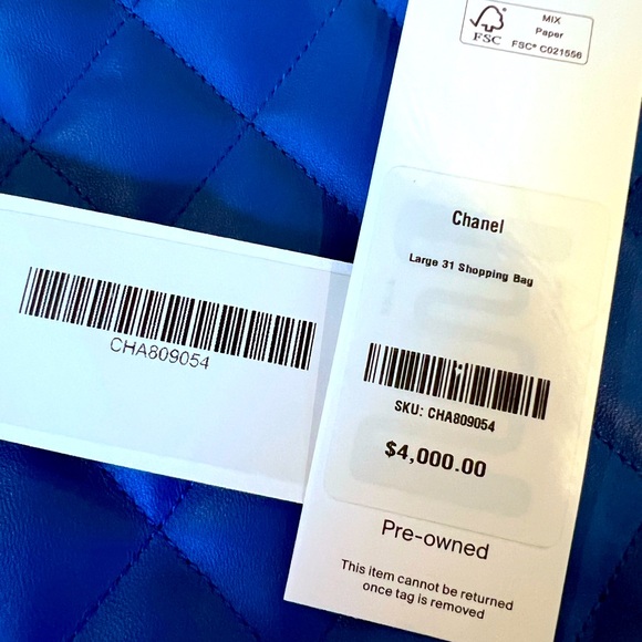 CHANEL ~ Large 31 Shopping Bag - 100% Authentication Inculded - Picture 6 of 16